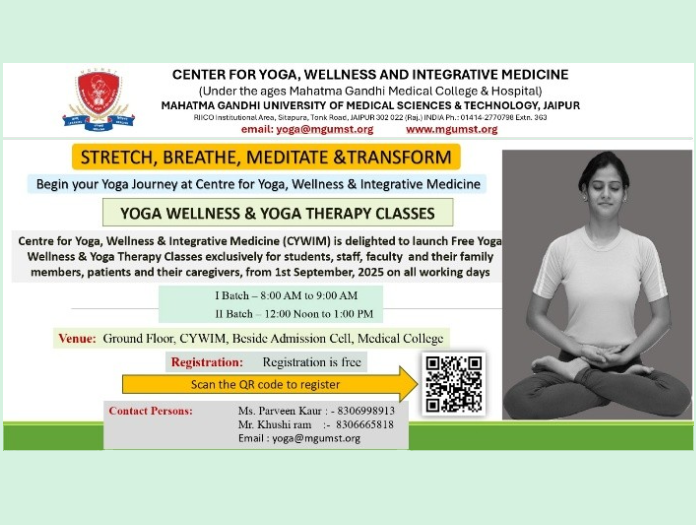 Free Yoga Wellness & Therapy Classes Launch
