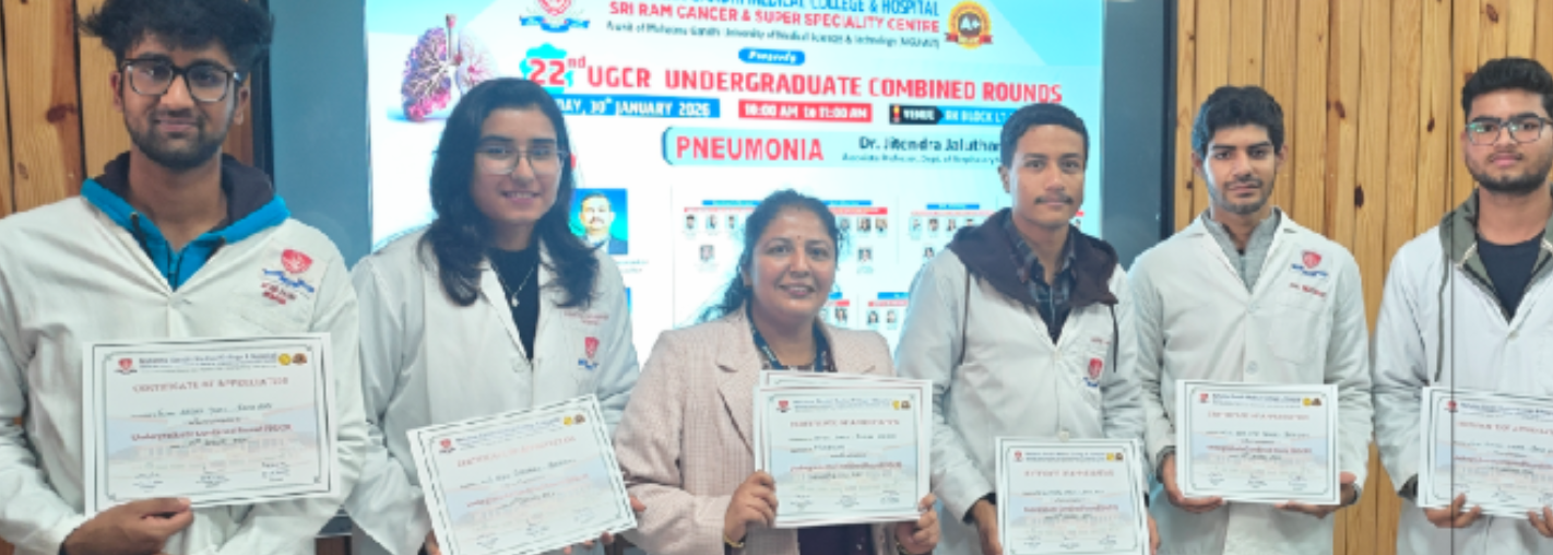 Guided MBBS students in UGCR on Pneumonia