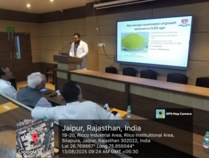 Dr Singh Kapil Kumar, Under guidance of Dr Shaveta Kataria, presented in CCR being organized by Infectious Disease department.